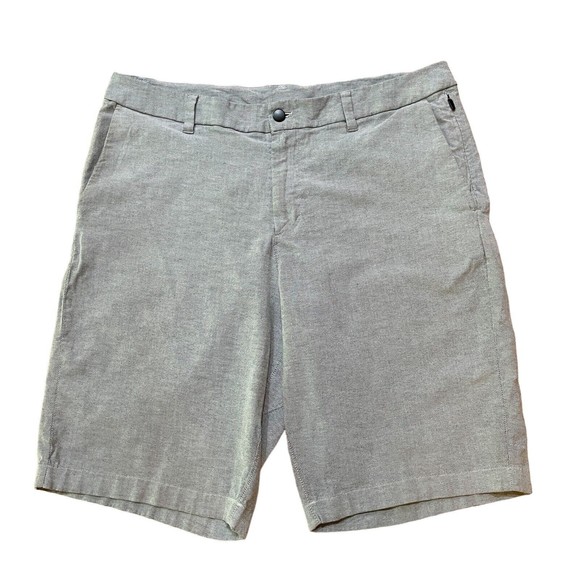 lululemon athletica Other - Lululemon Mens Commission Shorts Size 36 Relaxed Qwick Oxford Inseam 11” Gray